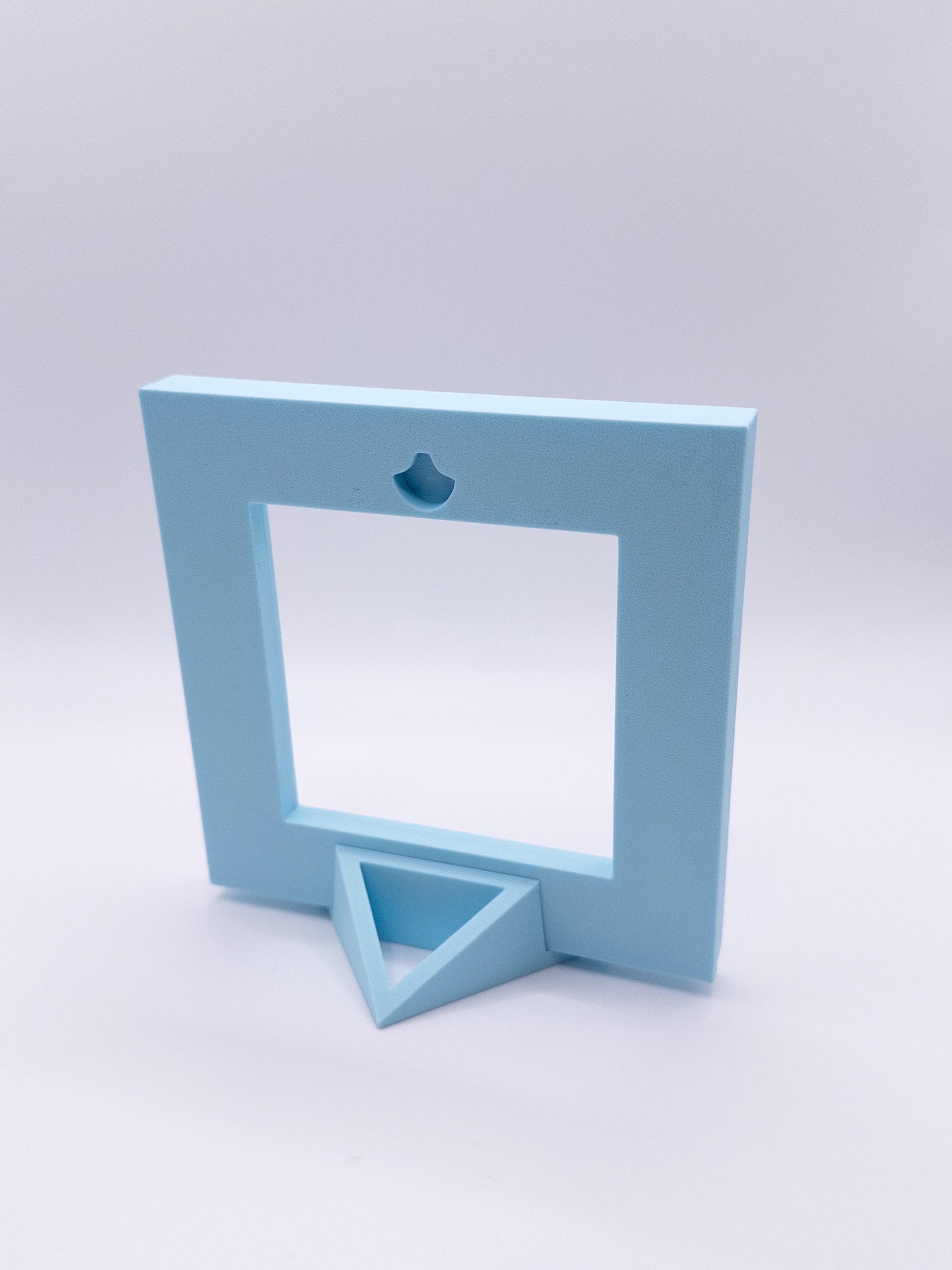 Magnetic Cross Stitch Frame: Pastel Needlework Display with Stand