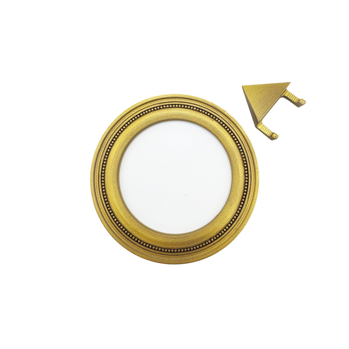 Antique Gold Circle Magnetic Frame for Needlepoint