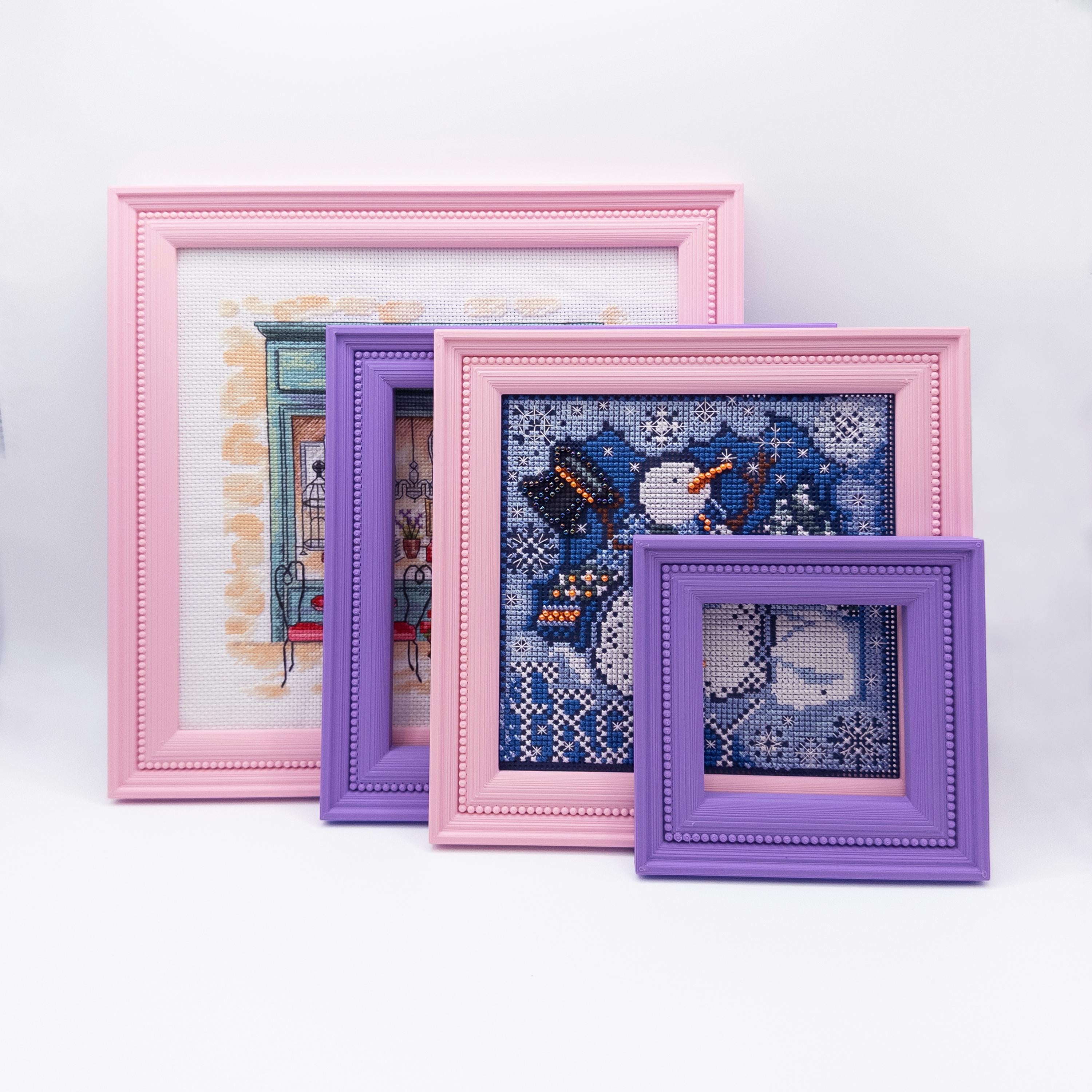 Magnetic Cross Stitch Frame Needlework Display with Stand