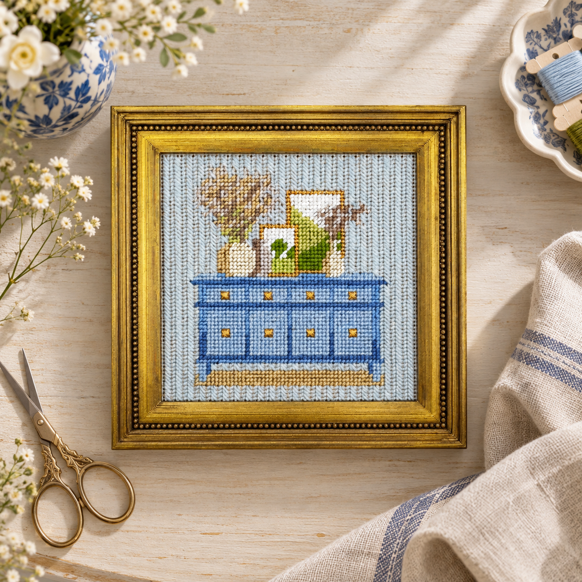 Blue Dresser