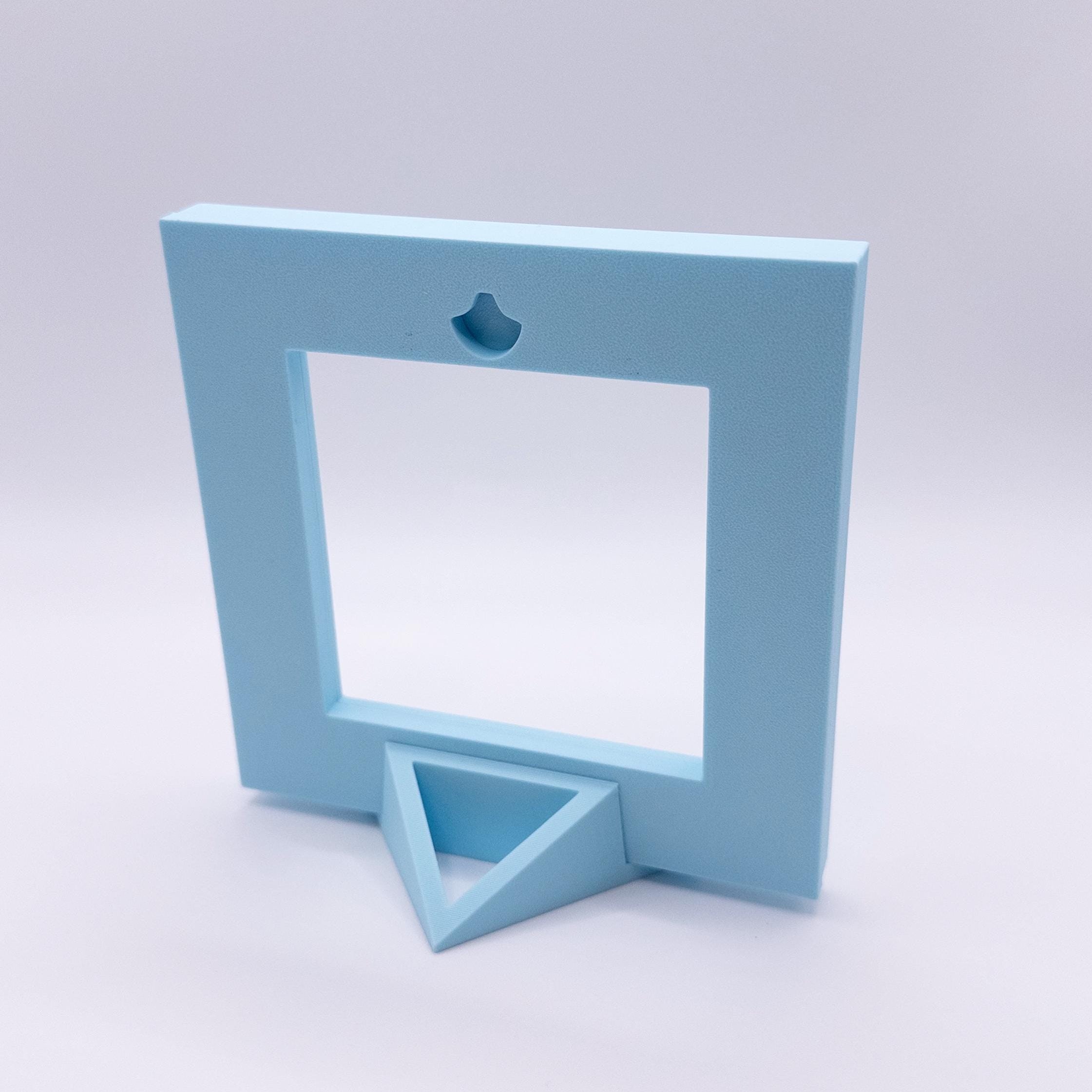 Magnetic Cross Stitch Frame: WHITE Needlework Display with Stand