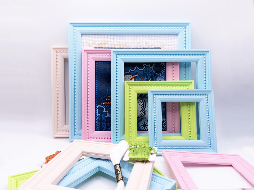 Magnetic Cross Stitch Frame Needlework Display with Stand