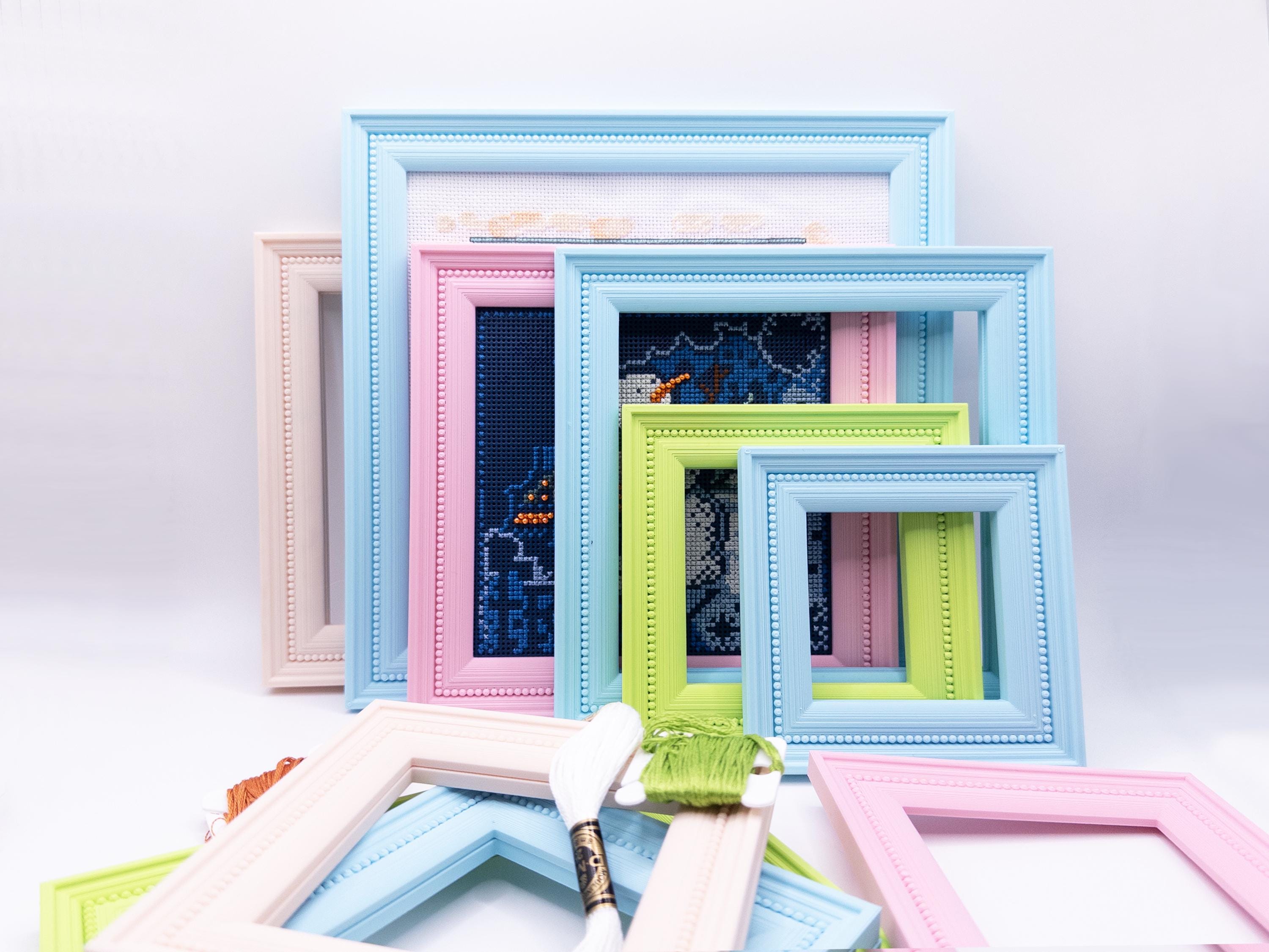 Magnetic Cross Stitch Frame Needlework Display with Stand